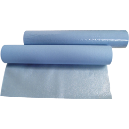 Draps d'examen ouate plastifiée gaufrée (6 rouleaux)